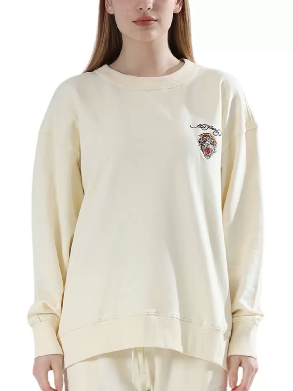 NWT Ed Hardy Long-Sleeve Crewneck Sweatshirt L